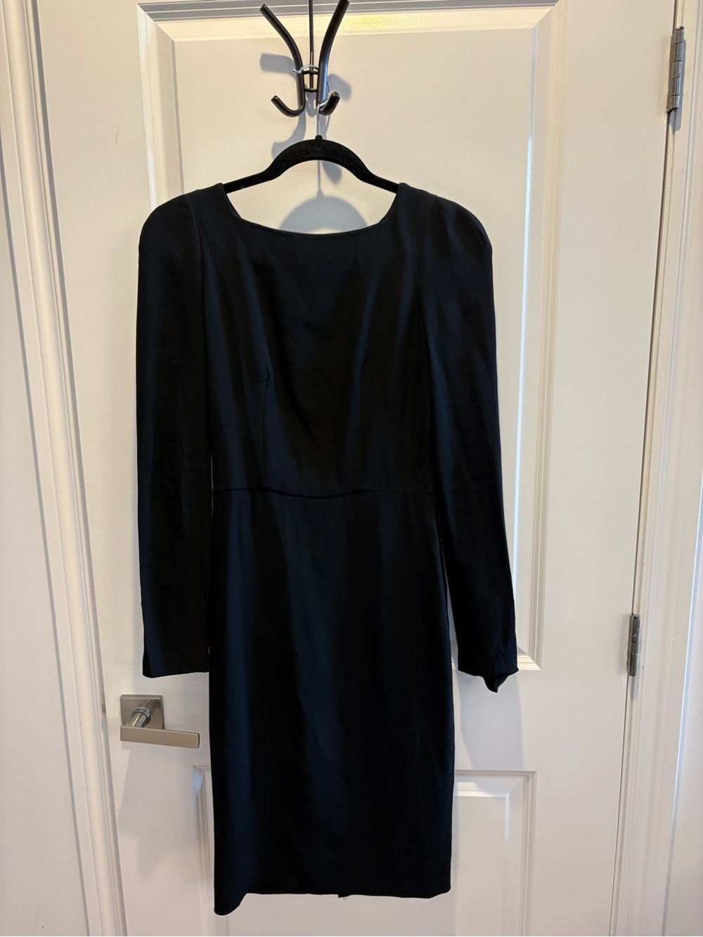 Tom Ford Black Dress, Gold Circle Back Embellishment, Size S/Size 36